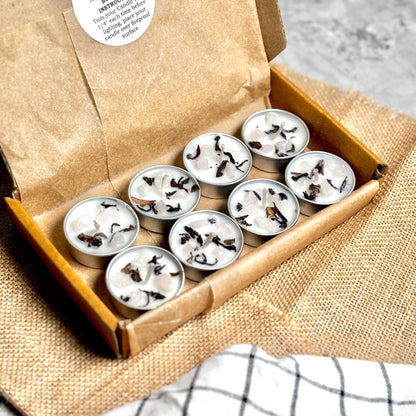 Hibiscus & Rose Quartz Soy Tealight Candle