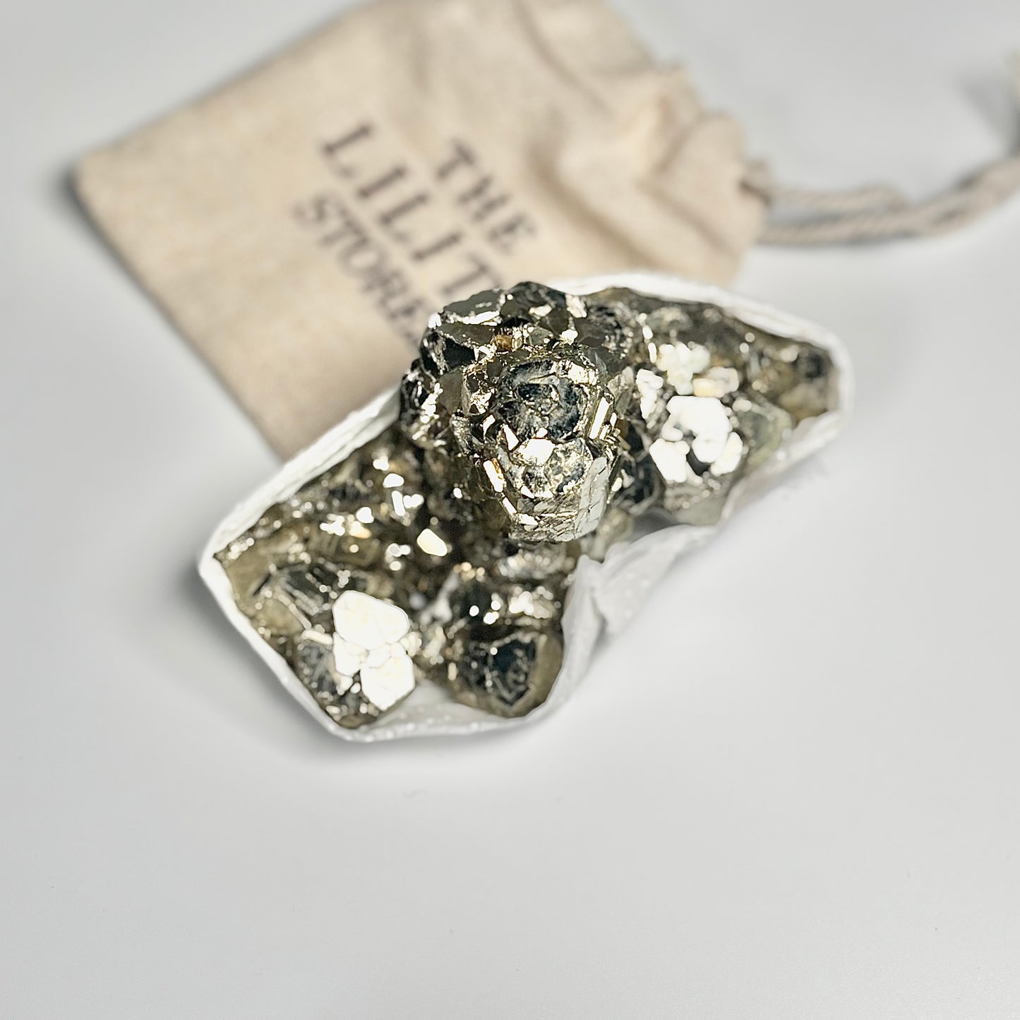 Peruvian Pyrite Cluster – 284g -Golden Brilliance & Striking Presence