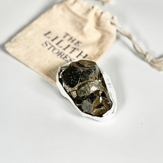 Peruvian Pyrite Cluster – 186g -Golden Brilliance & Striking Presence