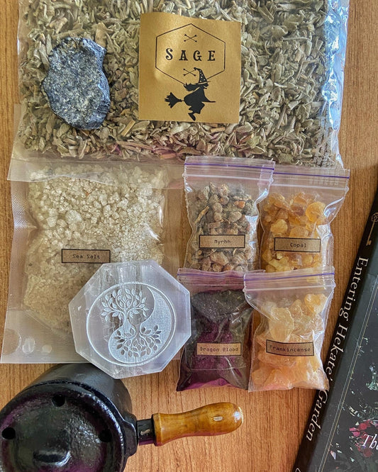 House Cleansing & Protection Smudge Kit Incense Resin