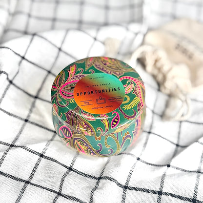 Motivation Tin Container Soy Intention Candle - 100 g
