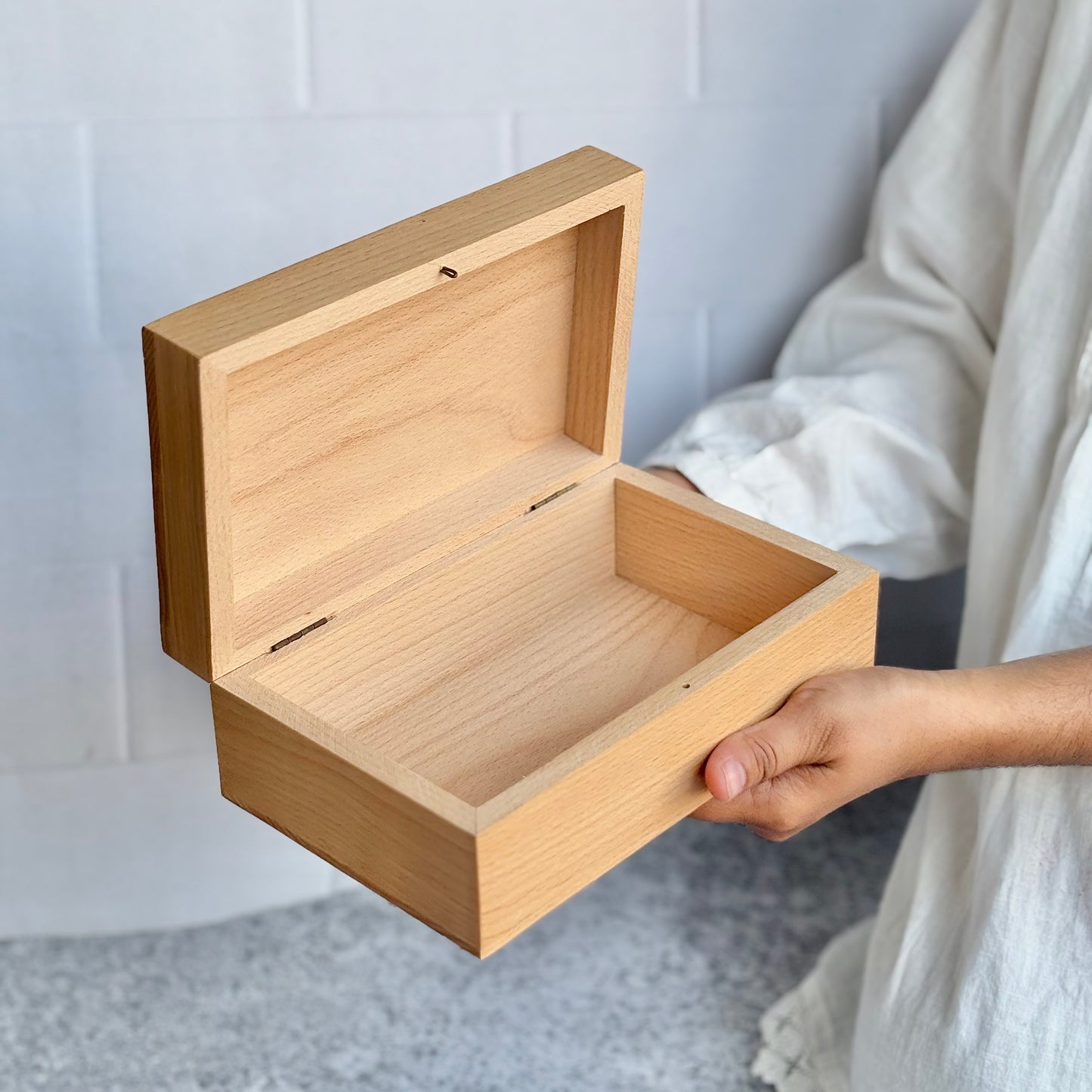 Steam Beech Woodeen Box | Perfect for Storing Tarot Cards and Crystals | Small