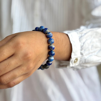 Lapis Lazuli Bracelet - 10mm | Expression & Communication