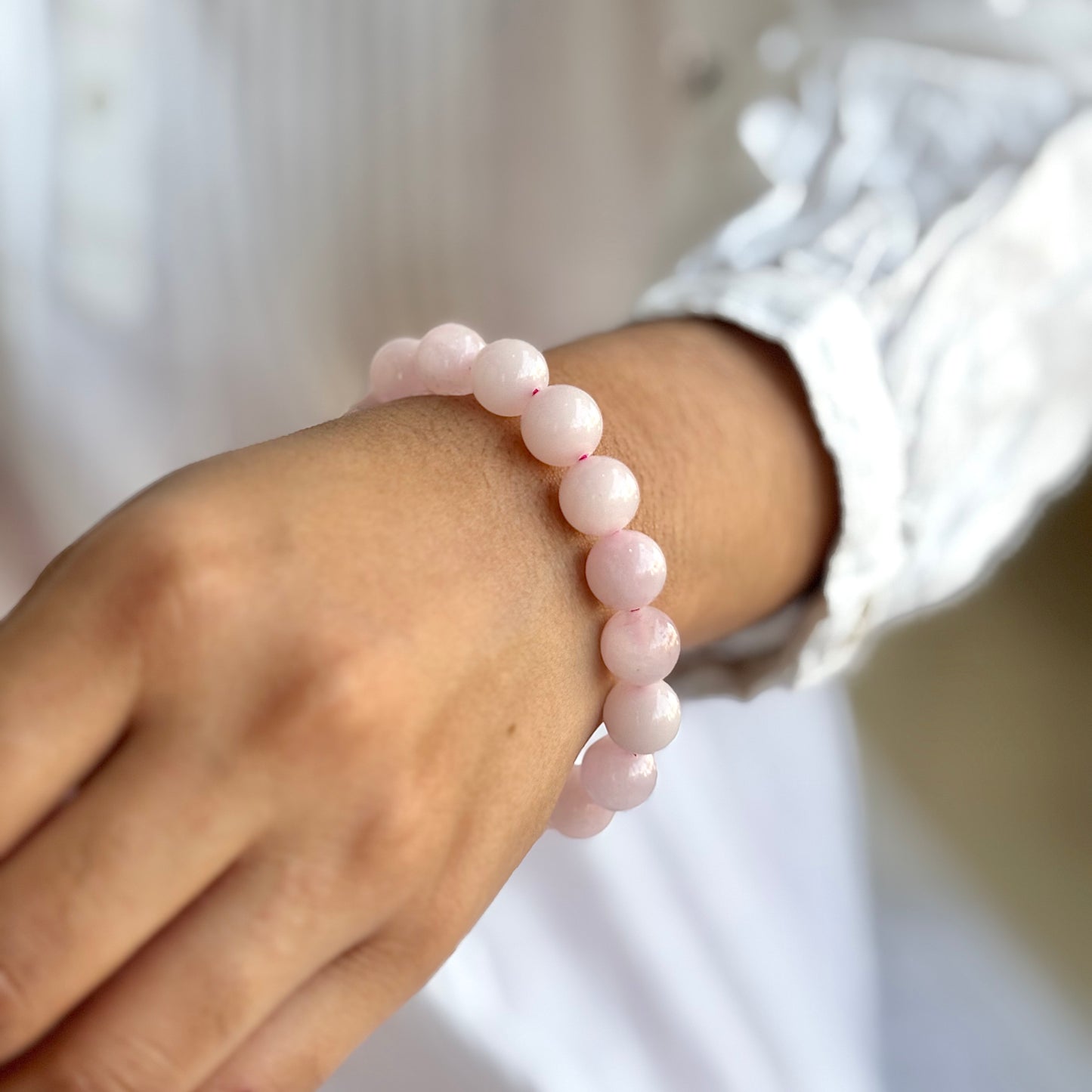 Rose Quartz Bead Bracelet - 10mm | Love & Self-Love