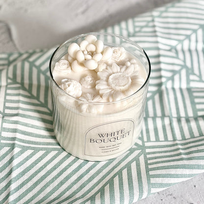 White Bouquet Soy Wax Scented Candle