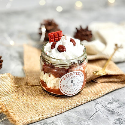 Choco Coffee Cheesecake Dessert Candle - 220g