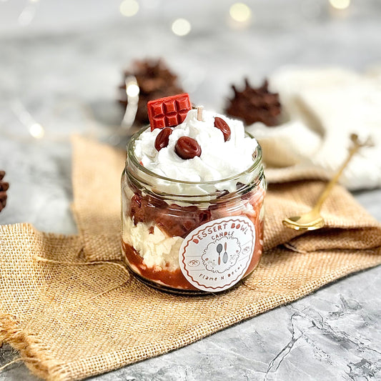 Choco Coffee Cheesecake Dessert Candle - 220g