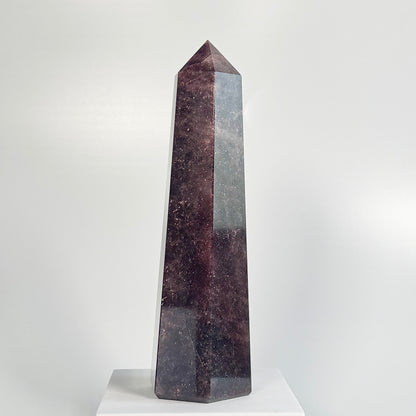 Strawberry Quartz Six -Facet Tower – 750g - Heart Chakra • Radiate Love • Embrace Joy