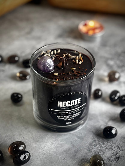 Hecate Altar Candle – 200 g Soy Wax Jar Candle for Ritual & Devotion