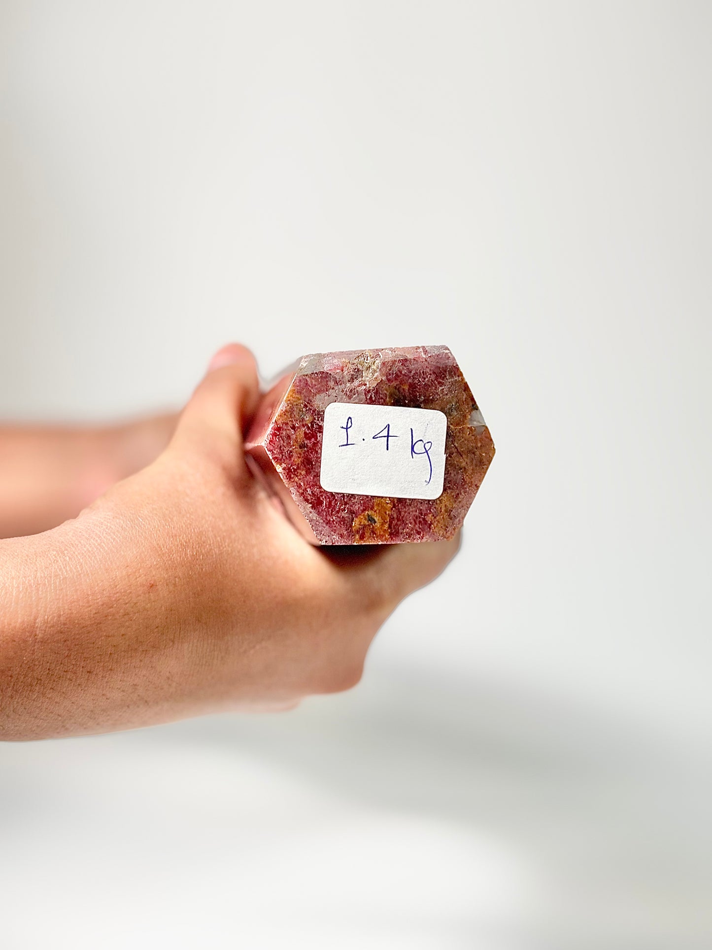 Super Pink Rhodonite Tower 1.4 Kg – Emotional Healing & Heart Alignment