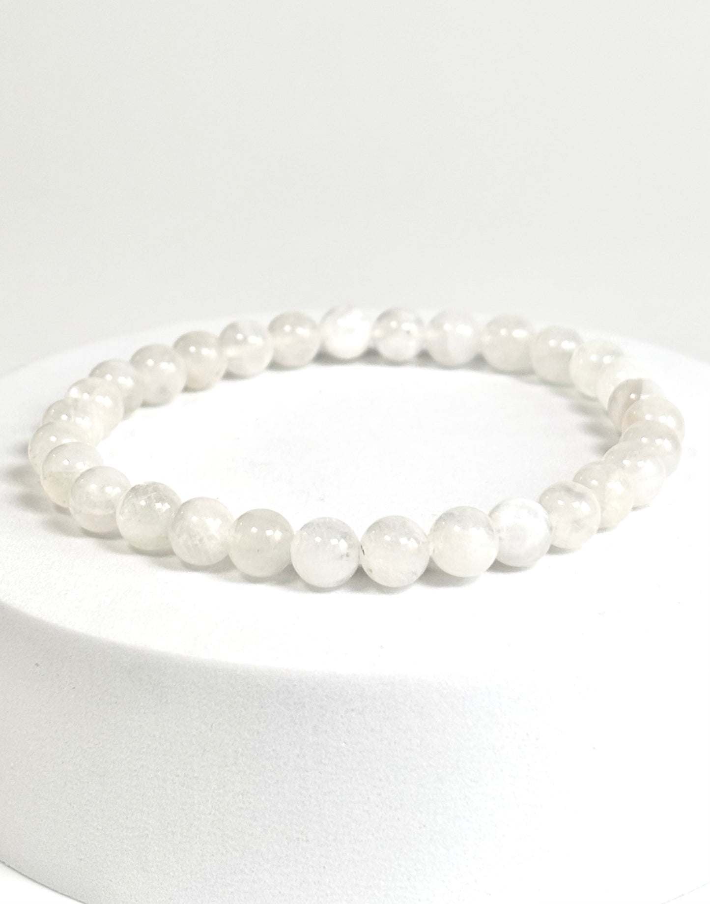 Rainbow moonstone - 6mm | Cultivates Compassion & empathy