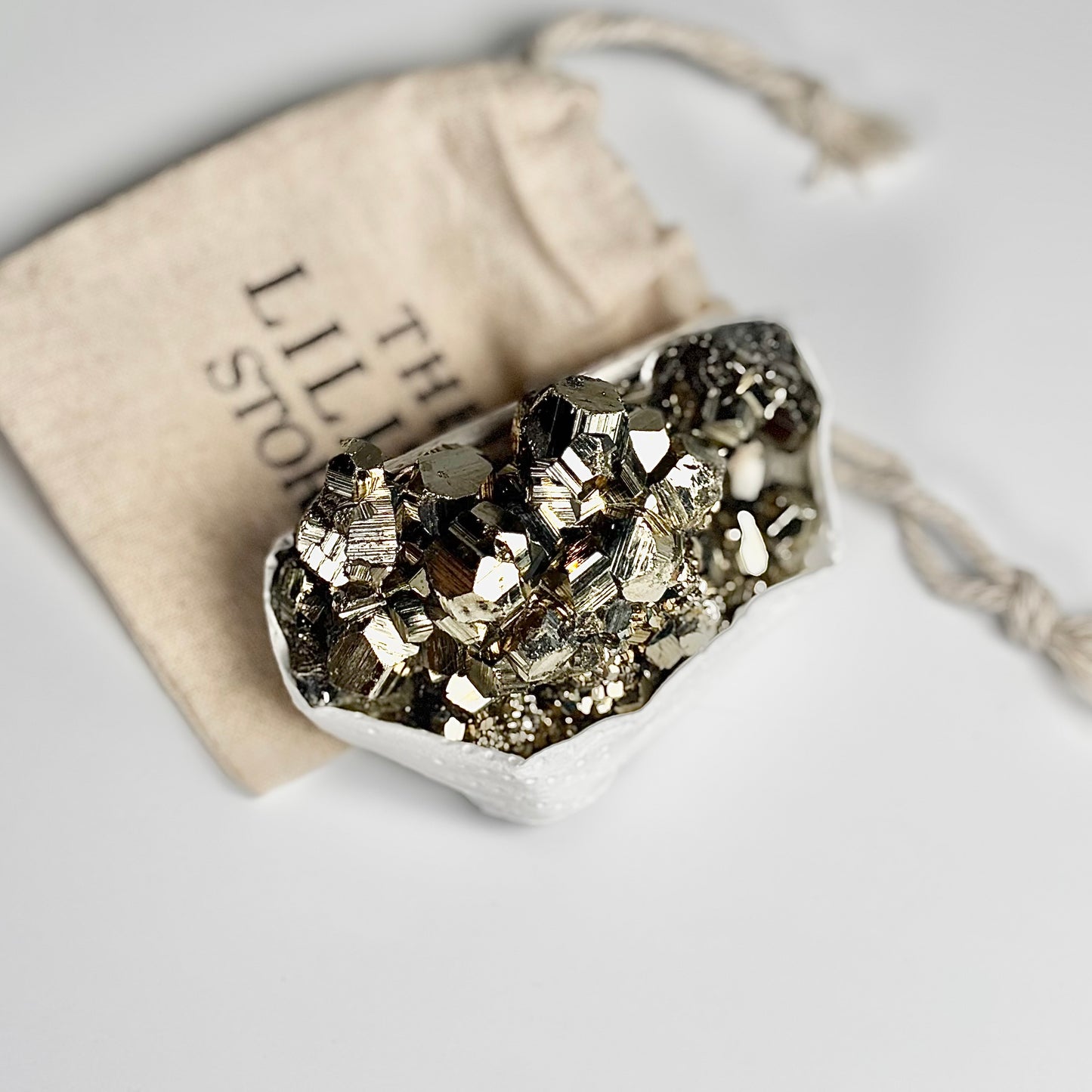 Peruvian Pyrite Cluster – 265g -Golden Brilliance & Striking Presence