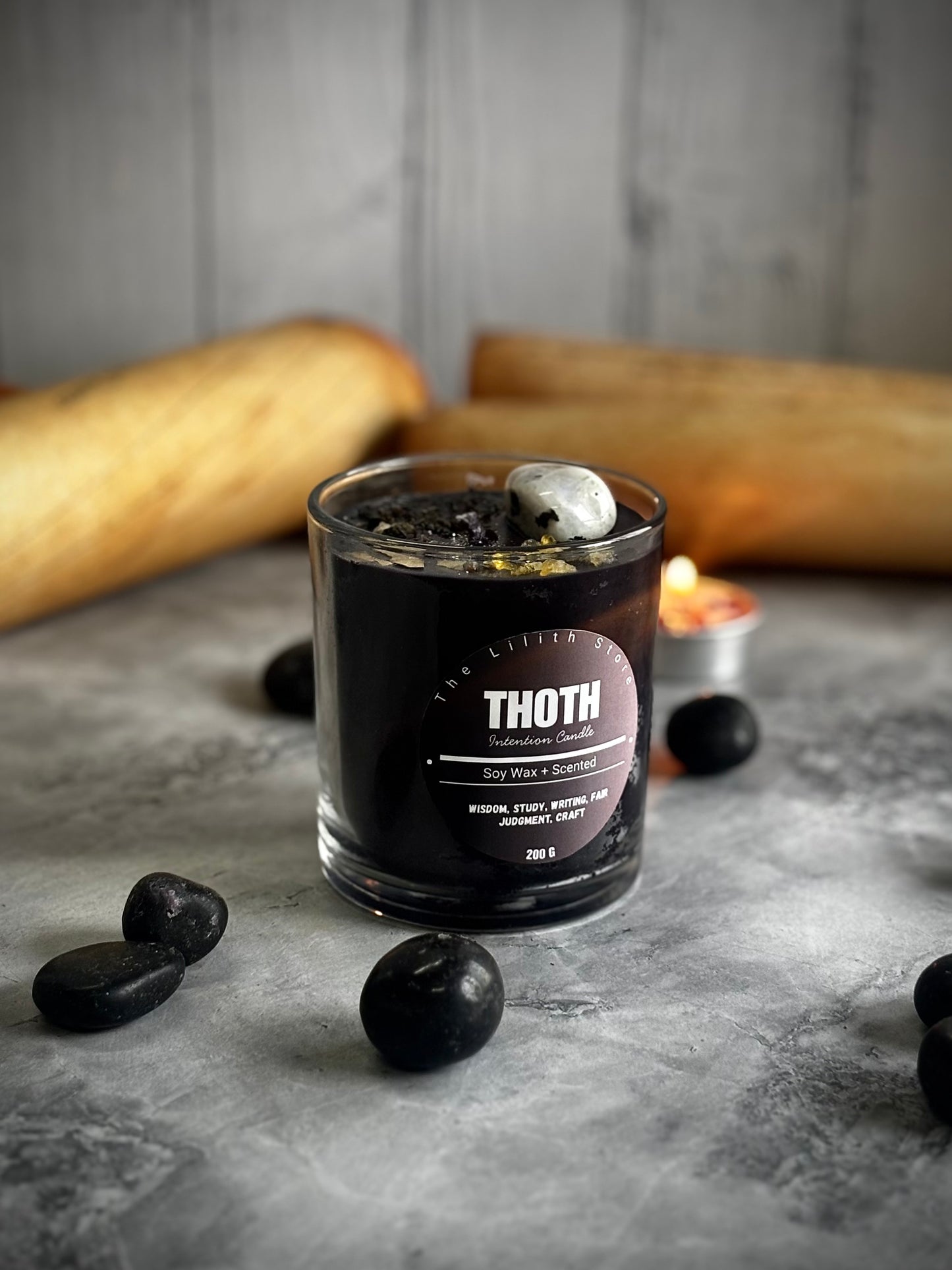 Thoth Altar Candle – 200 g Soy Wax Jar Candle for Ritual & Devotion