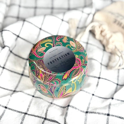 Protection Tin Container Soy Intention Candle - 100 g