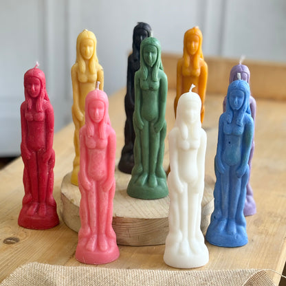 Female Figurine Soy Candle - Pack of 3 | Colour Option Available