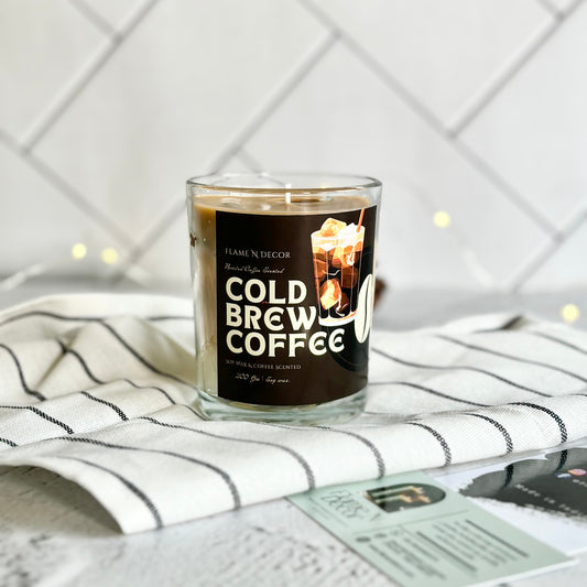 Cold Coffee Iced Coffee Soy & Gel wax Scented Candle