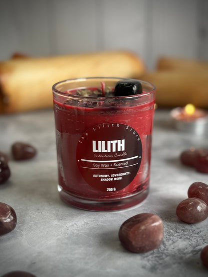 Lilith Altar Candle – 200 g Soy Wax Jar Candle for Ritual & Devotion