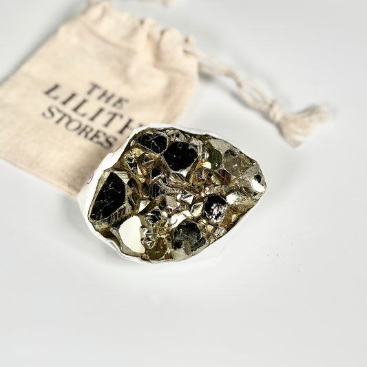 Peruvian Pyrite Cluster – 251g -Golden Brilliance & Striking Presence
