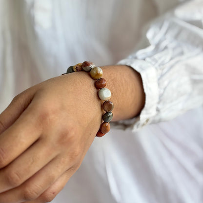 Mookaite Mini Tumble Bracelet Stone| Protection, Strength & Courage