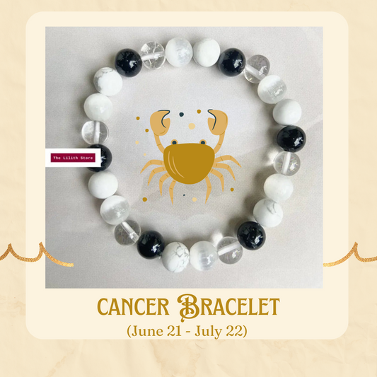 Cancer Zodiac Bead Bracelet