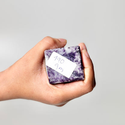 Four Facet Lepidolite Tower – 490g - Soft Tones & Steady Presence