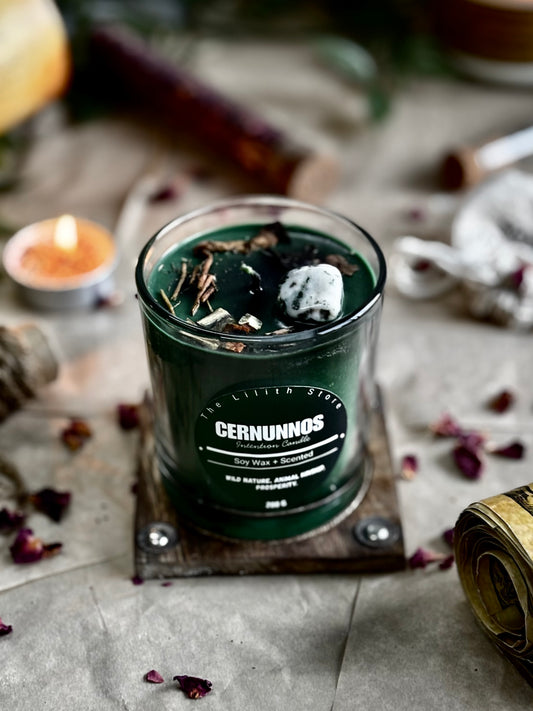 Cernunnos Altar Candle – 200 g Soy Wax Jar Candle for Ritual & Devotion