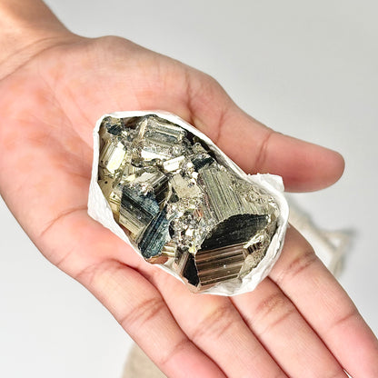 Peruvian Pyrite Cluster – 185g -Golden Brilliance & Striking Presence