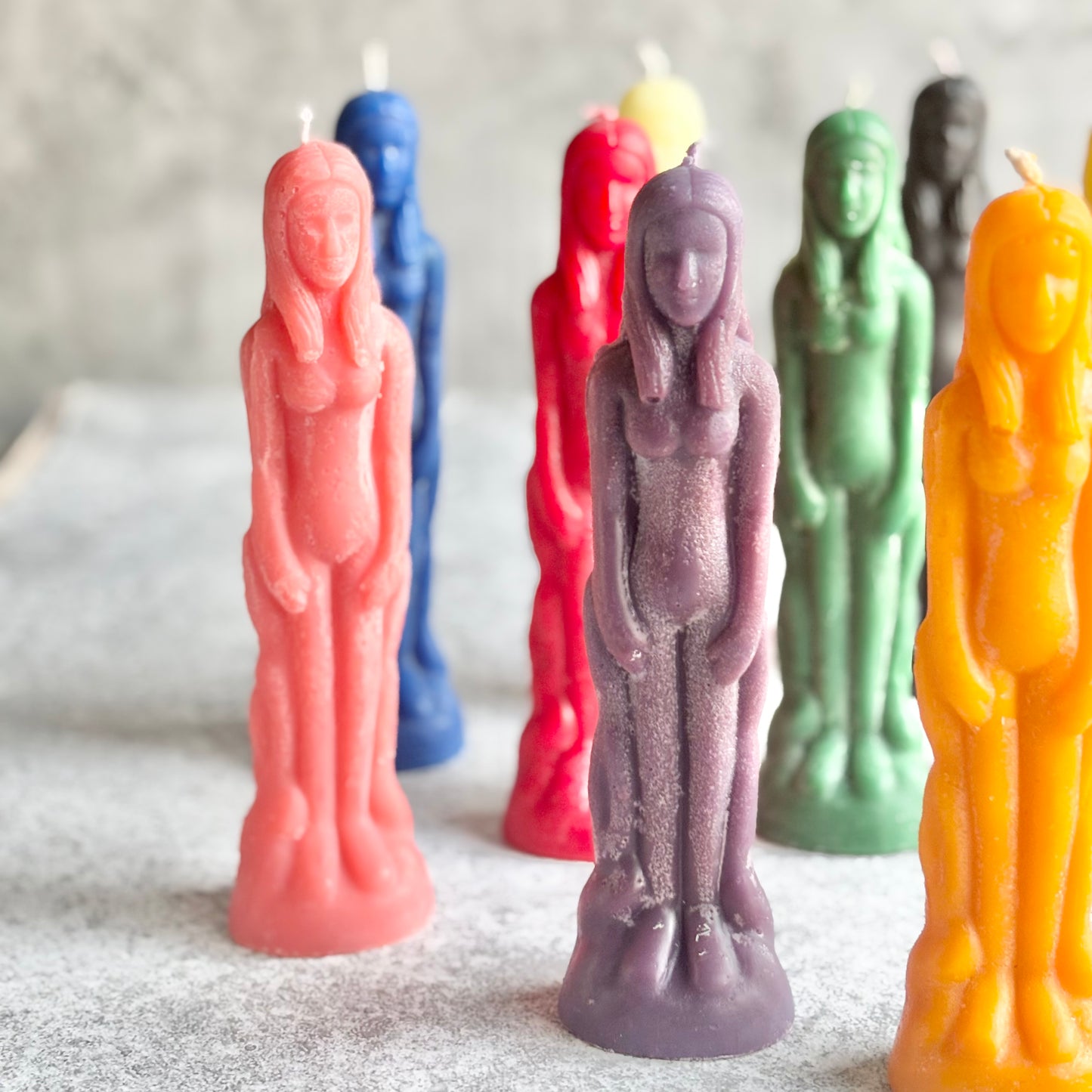 Female Figurine Beeswax Candle | Colour Option Available