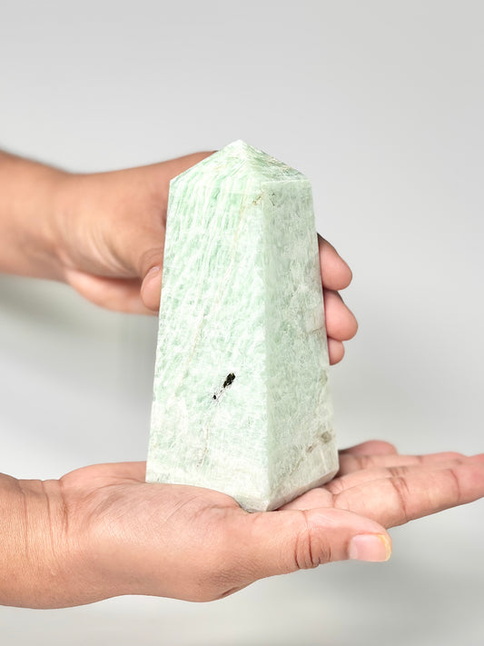 Four Facet Amazonite Tower – 250g - Soothing Colour & Grounded Form