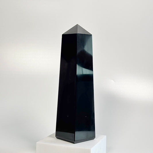 Black Obsidian Four-Facet Tower – 1025g - Ground • Shield • Release