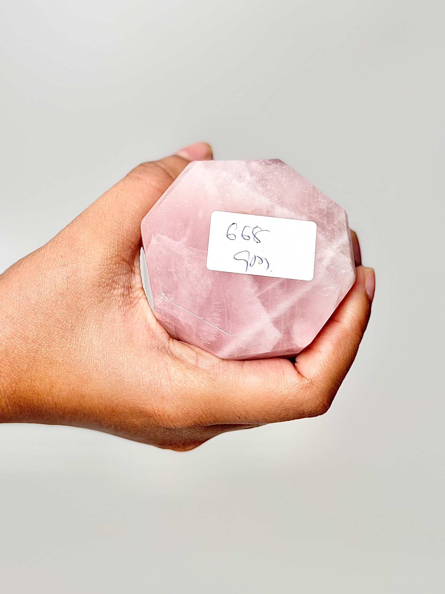 Eight Facet Rose Quartz Tower – 668g - Elegance, Warmth & Gentle Charm
