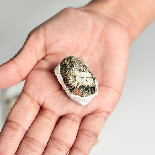 Peruvian Pyrite Cluster – 43g - Golden Brilliance & Striking Presence