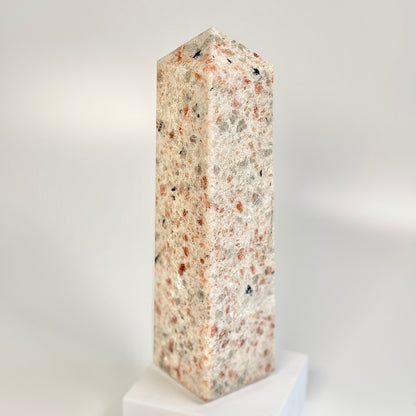 Sunstone Four-Facet Tower – 1910 Gm - Ignit Joy • Embrace Confidence • Manifest Positivity