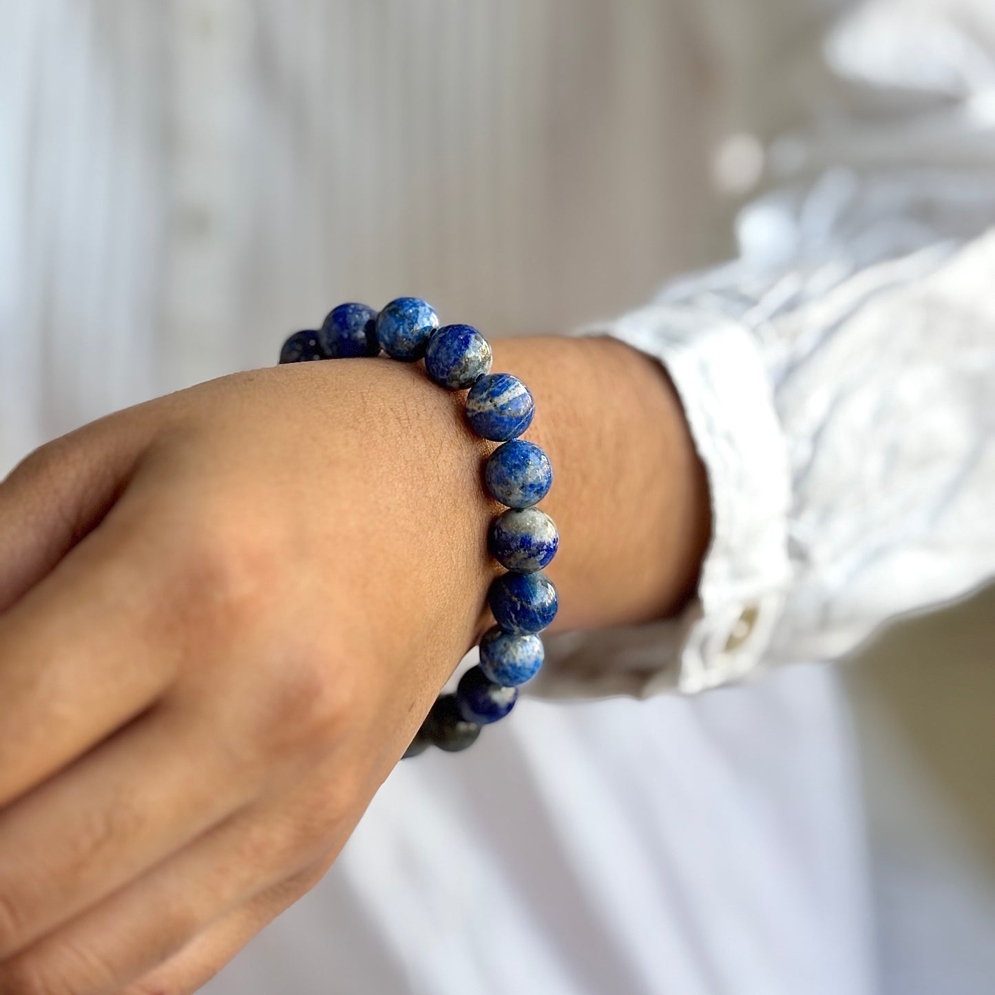 Lapis Lazuli Bracelet - 10mm | Expression & Communication