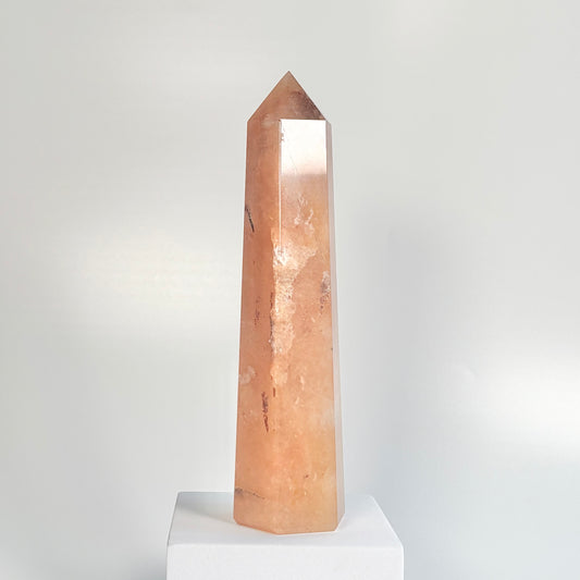 Red Aventurine Six-Facet Tower – 740g - Boost Vitality • Spark Motivation • Manifest with Confidence