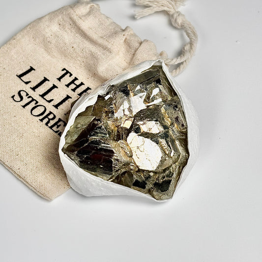 Peruvian Pyrite Cluster – 233g -Golden Brilliance & Striking Presence