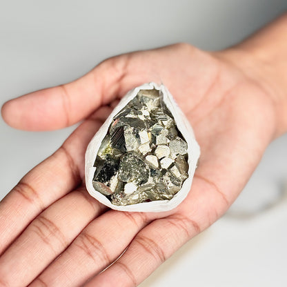 Peruvian Pyrite Cluster – 107g -Golden Brilliance & Striking Presence