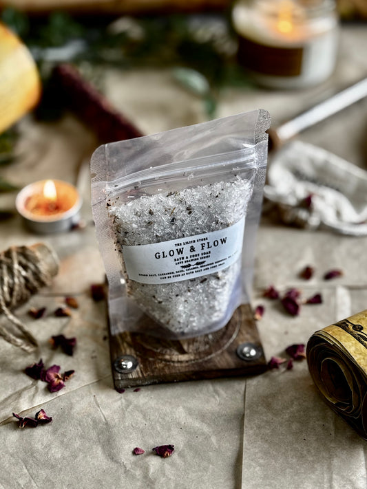 Glow & Flow Bath & Foot Soak – 100 g | Love Drawing Series