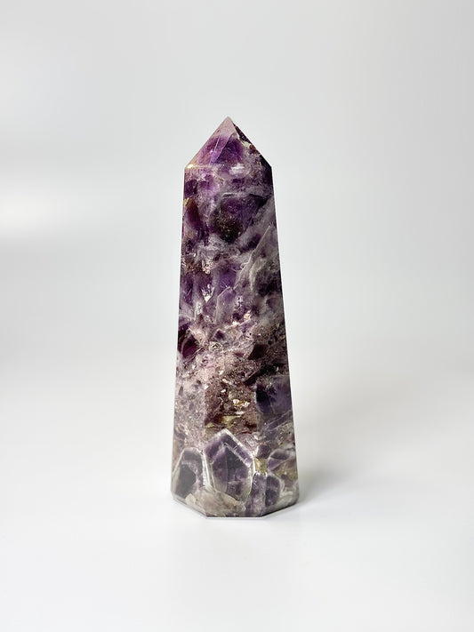 Eight Facet Chevron Amethyst Tower – 748g - Balanced Energy & Refined Clarity