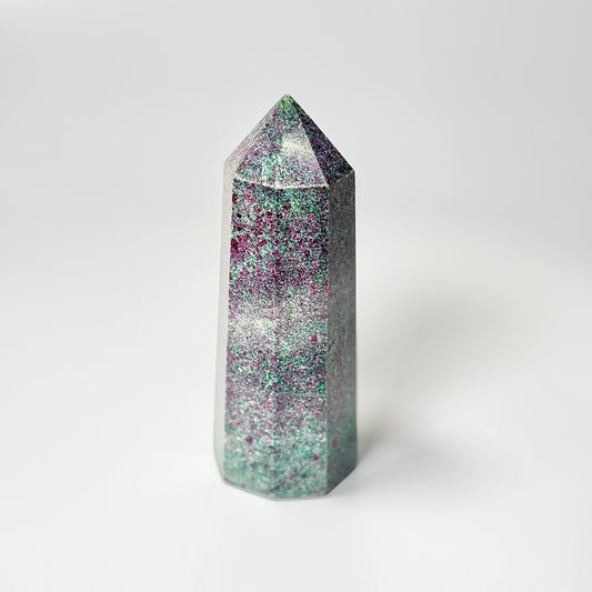 Eight Facet Ruby in Kyanite Tower – 465g -Distinctive Colour & Balanced Form