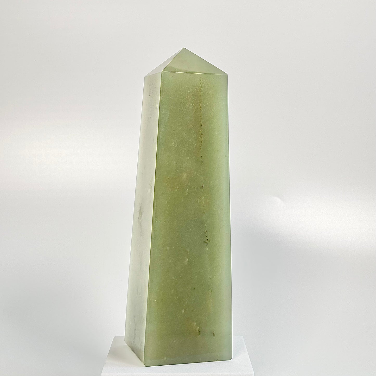 Green Aventurine Four-Facet Tower – 1802g - Attract Luck • Inspire Growth • Help Heart Chakra