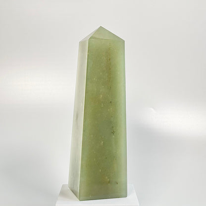 Green Aventurine Four-Facet Tower – 1802g - Attract Luck • Inspire Growth • Help Heart Chakra