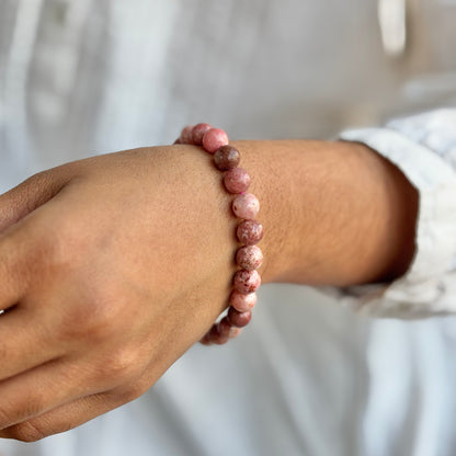 Thulite Bead Bracelet - 8mm | Self-love & acceptance