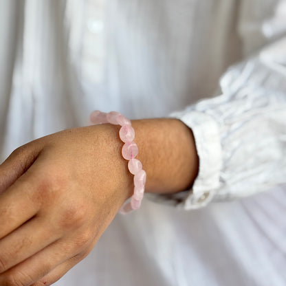 Rose Quartz Mini Tumble Bracelet | Love & Self-Love