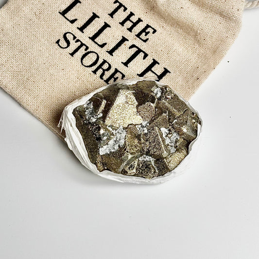 Peruvian Pyrite Cluster – 79g -Golden Brilliance & Striking Presence