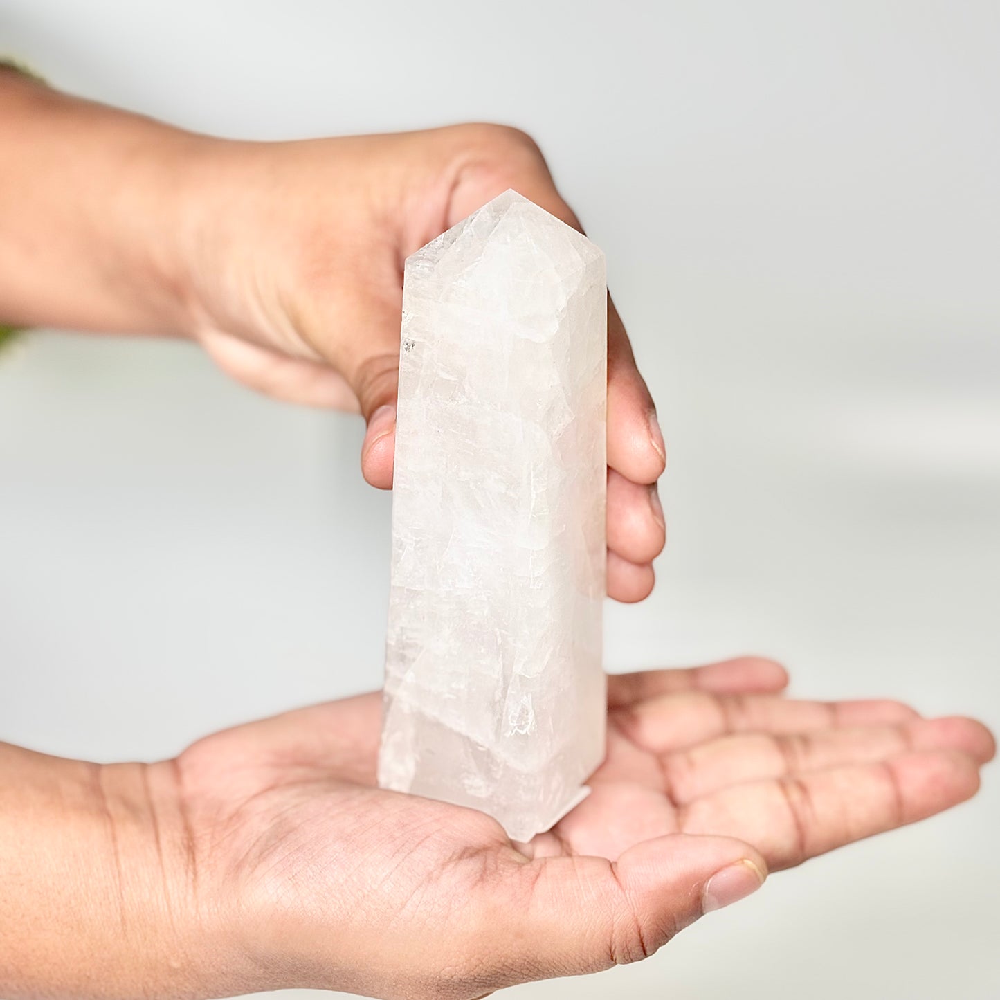 Four Facet Clear Quartz Tower – 220g - Amplify, Align & Awaken