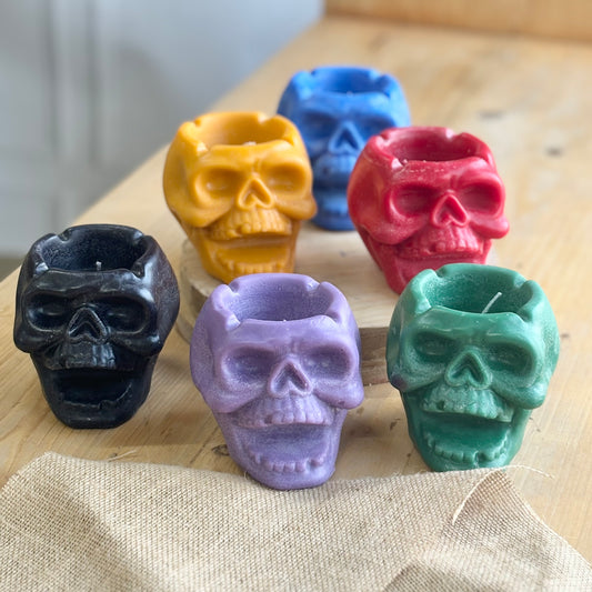 Big Skull Soy Candle | Colour Option Available