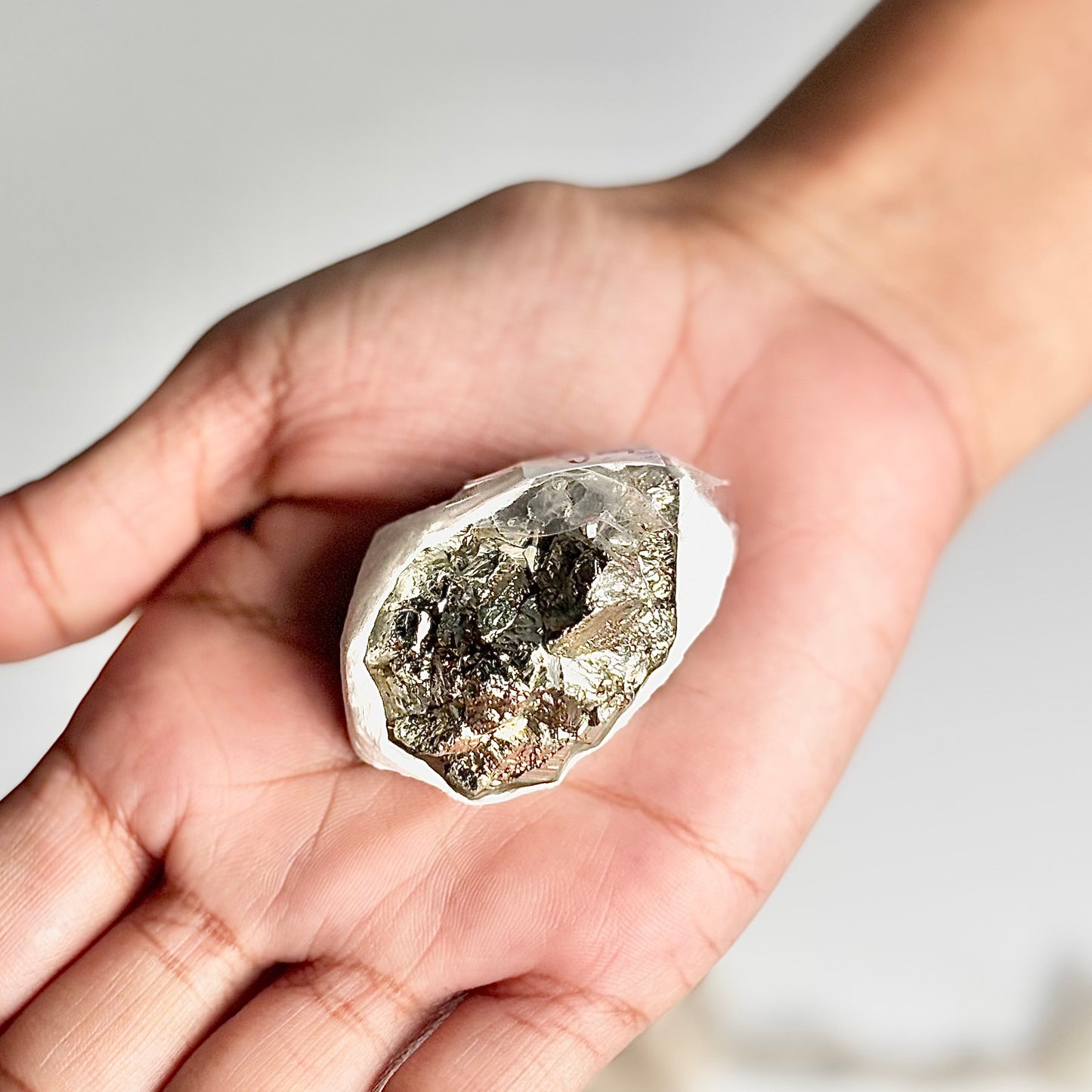 Peruvian Pyrite Cluster – 55g -Golden Brilliance & Striking Presence