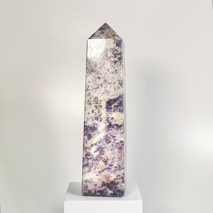 Lepidolite Four-Facet Tower – 1654 g - Calm the Mind • Ease Anxiety • Support Emotional Healing