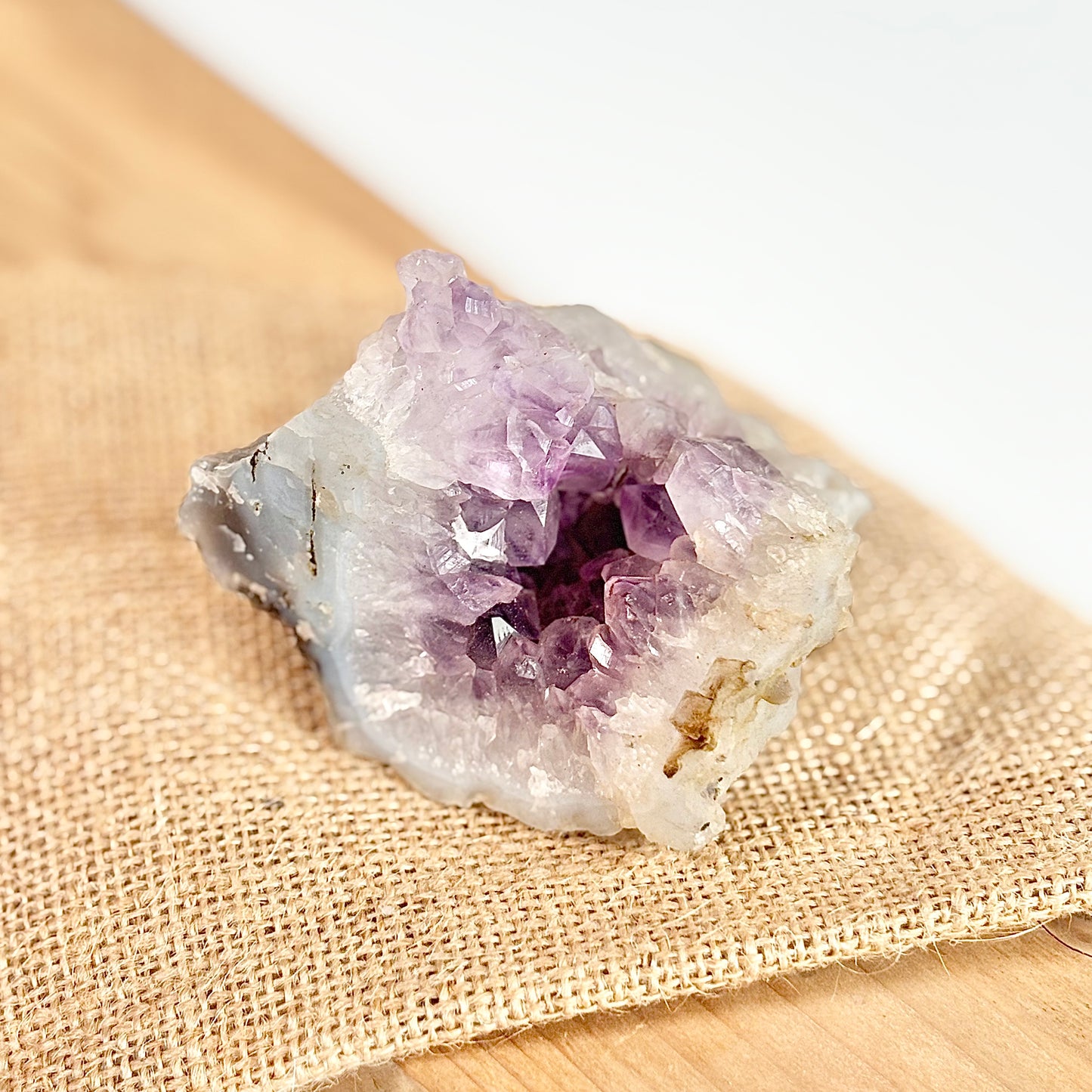 Amethyst Cluster - 252 Gm | Helps activating Third Eye & Psychic abilities